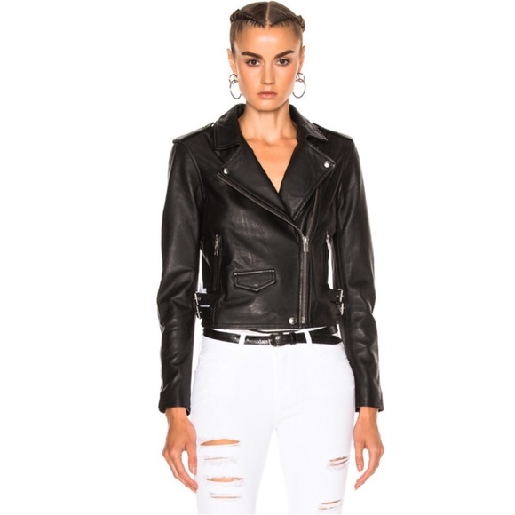 Iro Ashville Black Biker Leather Jacket 